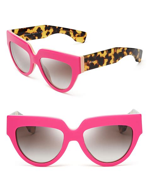 prada pink cat eye sunglasses|Prada cat eye tortoiseshell glasses.